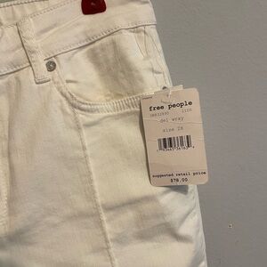 NWT Free People del wray jeans size 28 Inseam 28”